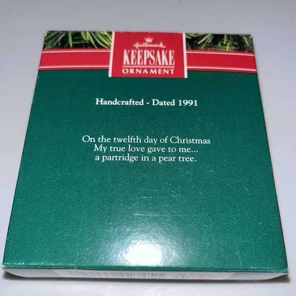 New Partridge In A Pear Tree 1991 12 Days Of Hallmark Christmas Ornament H - Picture 2 of 5